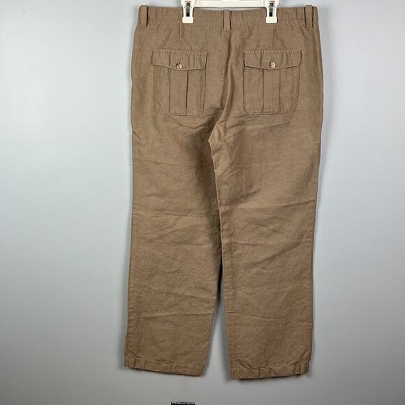 Perry Ellis linen blend wide leg pants size 34 - Picture 4 of 11